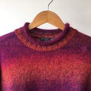 VTG 'Sunset' Sweater Mohair Blend Oversize Cozy